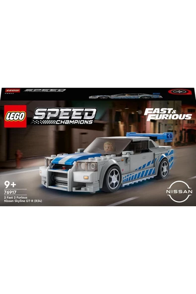 LEGO Speed Champions Daha Hızlı Daha Öfkeli Nissan Skyline GT-R (R34) 76917 (319 Parça) - 8