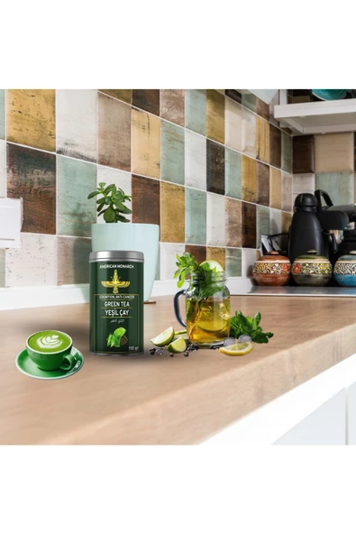 American Monarch Yeşil Çay 110 gr Natural Soğuk Ve Sıcak Içim Için Uygundur - 2