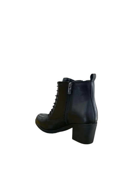 Burç 66311 Kadın Casual Topuklu Hakiki Deri Bot (Kış 24) - 4