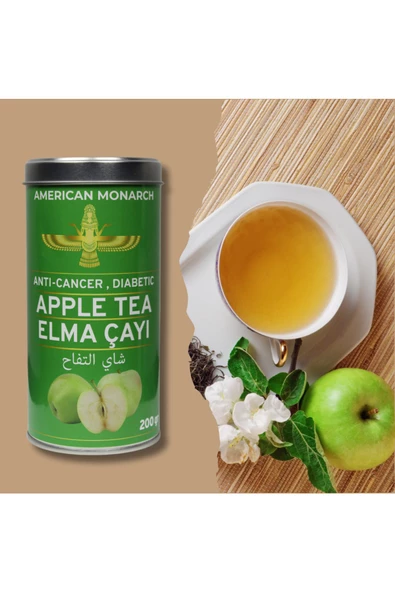 American Monarch Doğal Elma çayı ve elma parçacığı içeren natural çay Enerji isteyenler için (apple tea)