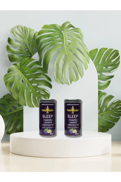 American Monarch Natural Organık Papatya Lavanta Melisa Uyku Çayı 2 adet