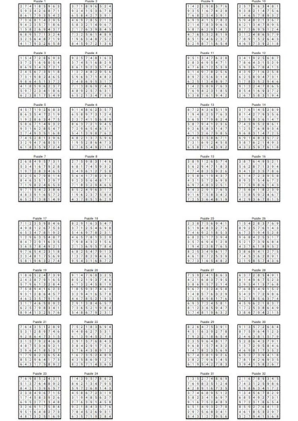 Çok Zor Sudoku Kitap Seti  1000 Sudoku 2 Kitap - Resim 5