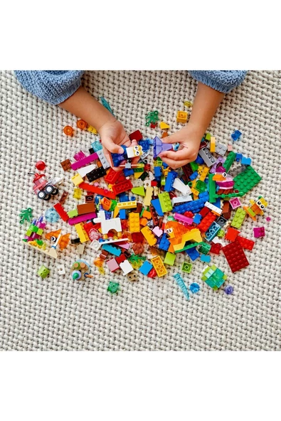 LEGO Classic Yaratıcı Şeffaf Yapım Parçaları 11013 - Çocuklar İçin Yaratıcı Yapım Seti (500 Parça) - 6