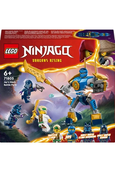 LEGO NINJAGO® Jay’in Robotu Savaş Paketi 71805  - 6 Yaş ve Üzeri İçin Yapım Seti (78 Parça) - 3