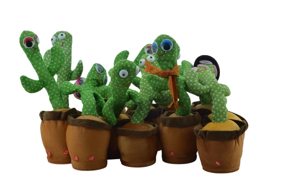 2 Adet ARIZALI Kaktüs Peluş Oyuncak +1 Adet Şarj Kablosu