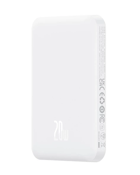 Baseus Magnetic Mini Wireless 5000mAh 20W Stellar White