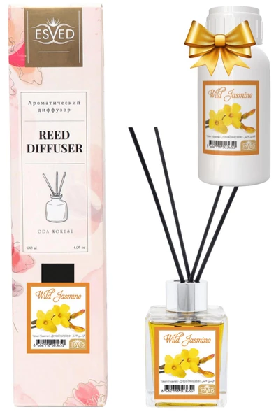 Yaban Yasemini Kokusu 100 Ml Çubuklu Oda Kokusu Yedek Dolum Şişesi Hediyeli ürün görseli