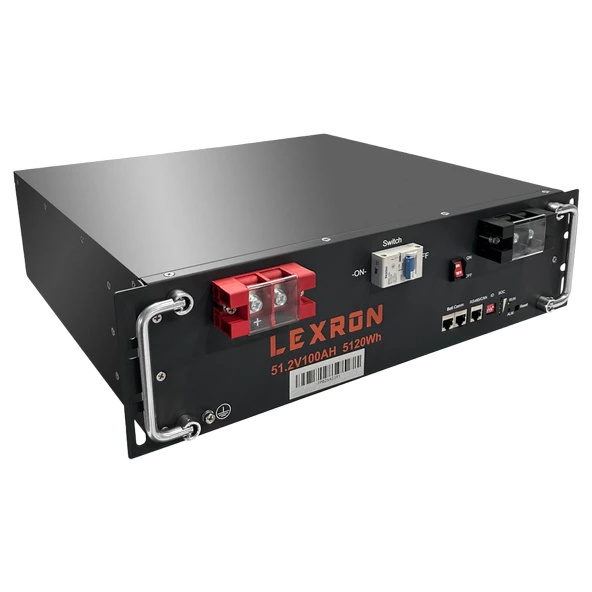 Lexron 51.2V 100AH Lityum Akü (Kaset Tipi)