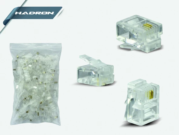 RJ11 Jack 100'Lü Paket Hadron HD4230 HDX5018
