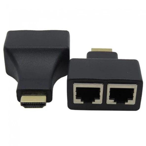 HDMI extender çevirici cat 5e/6 ethernet kablo ile 30m hdmı 1080p - 2