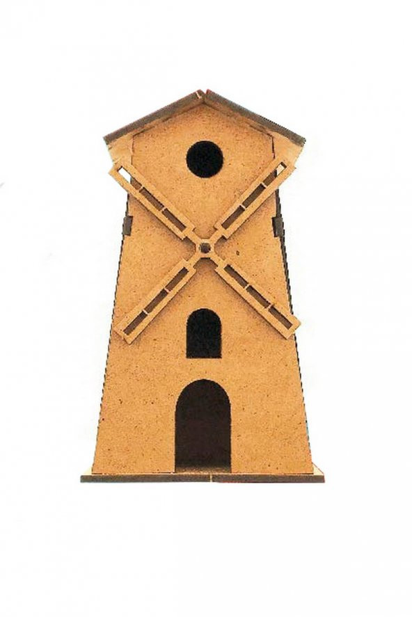 Ahşap Değirmen Maketi - 3 Boyutlu Ahşap Maket