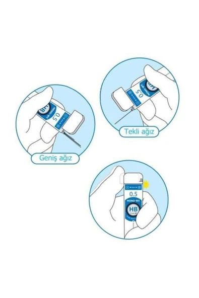 Mono-wx Profesyonel Kurşun Kalem Ucu 0.7 Mm Hb 40`lı Tüp - 2