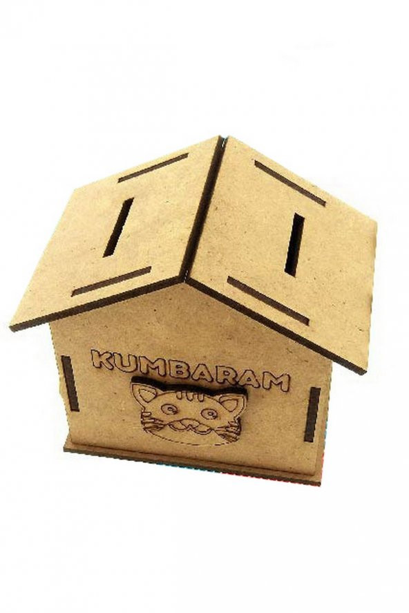 Ahşap Kumbara Maketi - 3 Boyutlu Ahşap Maket