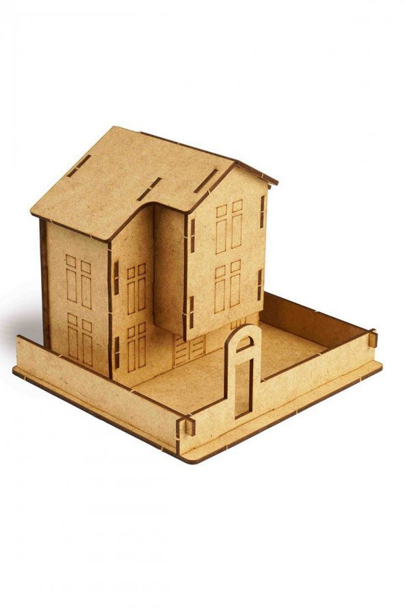 Ahşap Safranbolu Evi Maketi - 3 Boyutlu Ahşap Maket - 2