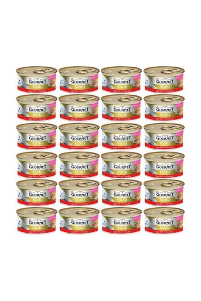 Gourmet Gold Sığır Etli Ve Tavuklu Konserve Yetişkin Kedi Maması 24 X 85 G