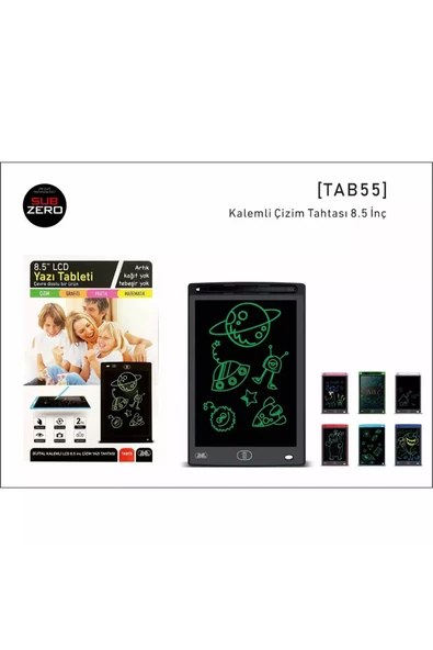 LCD Grafik Tablet Çocuk Çizim Tahtası 8.5 inch ( 22 cm ) Djital Karalama Tableti Yüksek Kalite