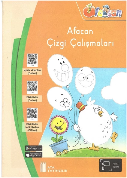 1.Sınıf Hazırlık Seti(Afacan Çizgi Çalışmaları+Kodlama+Dikkat ve Zeka+Kılavuz Çizgili Yazı Defteri) - Resim 4
