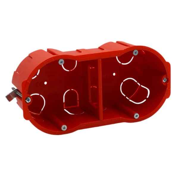 İKİLİ ALÇIPAN KASA KIRMIZI ( 10 ADET ) - Resim 3