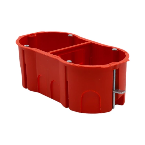 İKİLİ ALÇIPAN KASA KIRMIZI ( 10 ADET ) - Resim 2