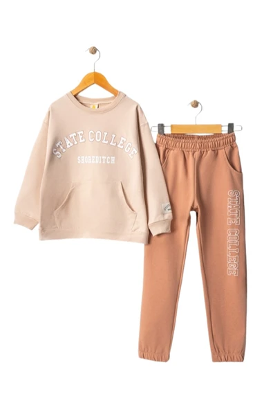 Kız  Baskılı 8/14 Yaş Eşofman Takım