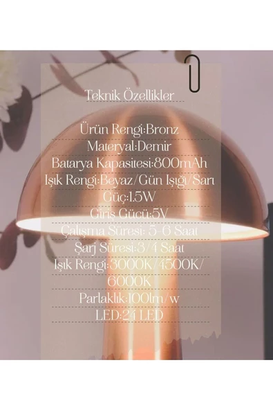 Ithink Dekoratif Led Masa Lambası LS-650 - Resim 5