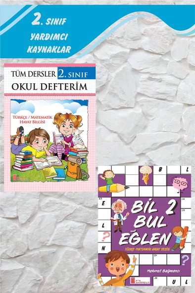 2.Sınıf Tüm Dersler Okul Defterim+Bil Bul Eğlen