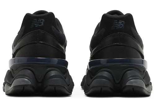 New Balance 9060 Triple Black Leather - Resim 4
