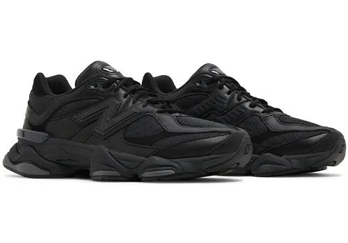 New Balance 9060 Triple Black Leather