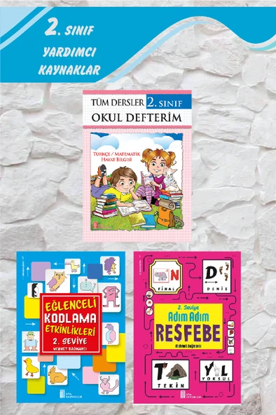 2.Sınıf Tüm Dersler Okul Defterim+Kodlama+Resfebe