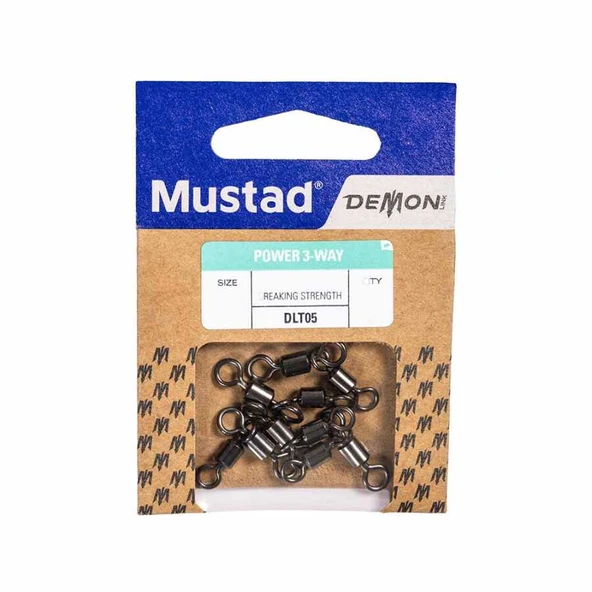 Mustad Demon Power 3-Way Swivel DLT05 Fırdöndü  Standart NO:4 - 5Lİ - 2