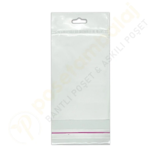 10 x 15 cm (Kapalı Hali 10 x 5 cm) 100 Adet Askılı Poşet - Meksika Şapkalı - Resim 3