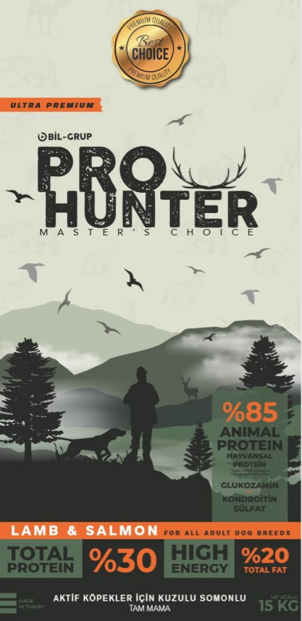 15 Kg ProHunter Av Köpeği Maması ( Av Köpeklerine Özel Profesyonel Formül ) Kuru Köpek Mama Pro Hunter - 7