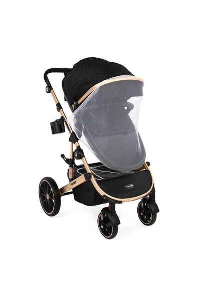 Ultra Lüx Capsule Egg Travel Sistem Bebek Arabası Siyah Rose - 2