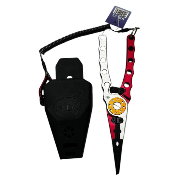 Fubelo Kılıflı Blix Alüminyum 20cm Balıkçı Pensesi (Kırmızı) - 2