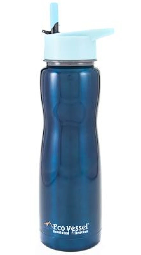 Eco Vessel Aqua Vessel Insulated Filtre Bottle Termos 0.75 Litre-TURKUAZ