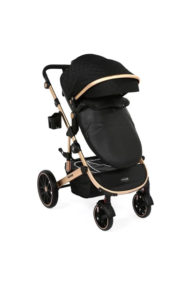 Ultra Lüx Capsule Egg Travel Sistem Bebek Arabası Siyah Rose - 6