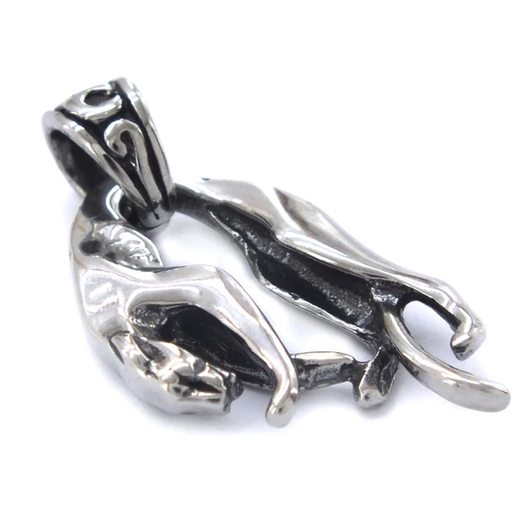 BZ 316L Çelik Jaguar Kolye Ucu TGR-563 - 3