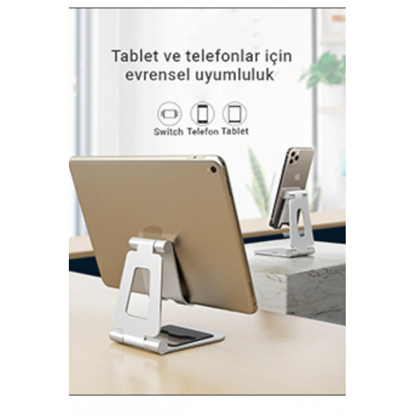 Mühlen T5 Ayarlanabilir Ergonomik Telefon Tablet Standı Füme - 6