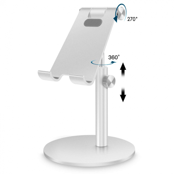 Mühlen T40-3 Ayarlanabilir Ergonomik Telefon Tablet Standı Silver - 2