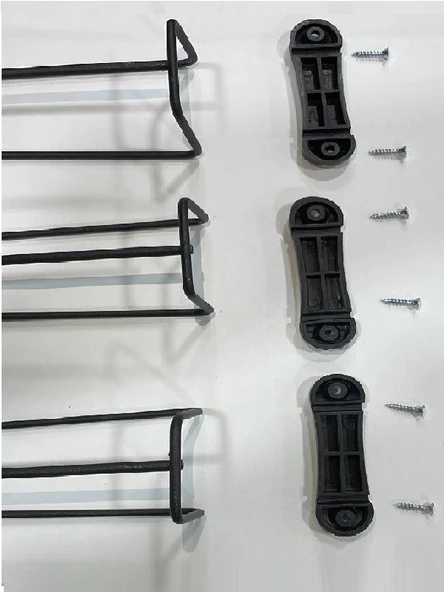 Zigon Sehpa Yan Tabla Metal Tel Ayak siyah - 2