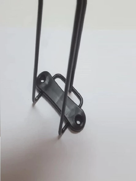 Zigon Sehpa Yan Tabla Metal Tel Ayak  siyah - 5