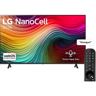 LG 65NANO81T6A 65'' 165 Ekran Uydu Alıcılı 4K Ultra HD webOS Smart Nanocell