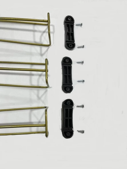 Zigon Sehpa Yan Tabla Metal Tel Ayak Renk Gold