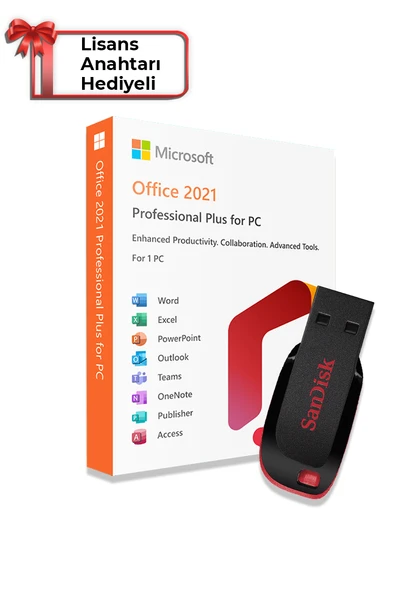 Windows 10 + Office 2021 Pro Plus Kurulum Dosyalı USB Bellek Freedos cihazlar için (Lisans Anahtarı Hediyeli) - 4