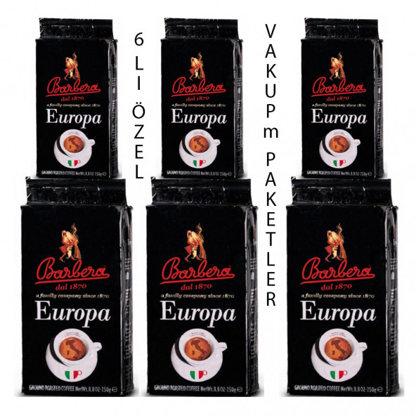 Europa Filtre Kahve Özel Vakum 6 Lı Paket