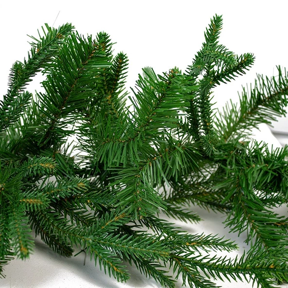 VIP  2.50 METRE 32 CM ÇAP YEŞİL GARLAND YEŞİL ÇAM DALI YILBAŞI SÜSLERİ GREEN GARLAND DECOR CHRİSTMAS - Resim 5