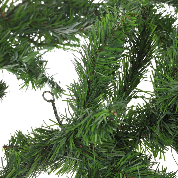 VIP  2.50 METRE 32 CM ÇAP YEŞİL GARLAND YEŞİL ÇAM DALI YILBAŞI SÜSLERİ GREEN GARLAND DECOR CHRİSTMAS - Resim 2