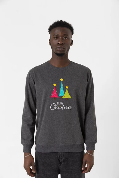 Merry Christmas Füme Erkek 2ip Sweatshirt