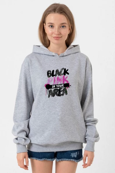 Black Pink In Your Area Grimelanj Kadın 3ip Kapşonlu Sweatshirt ürün görseli