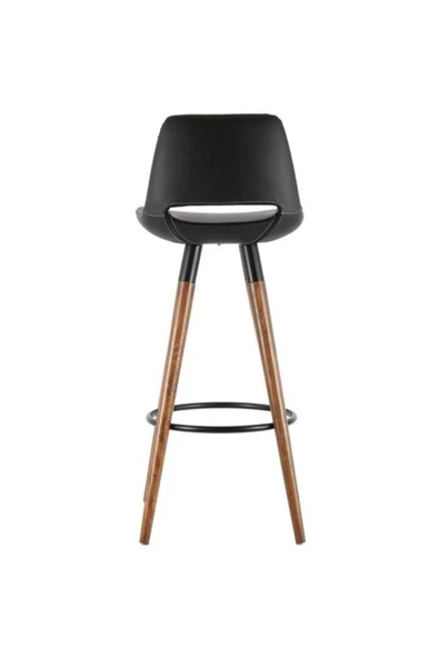 Massa Design Siyah Ceviz Modüs Bar Sandalyesi H:75 - 2